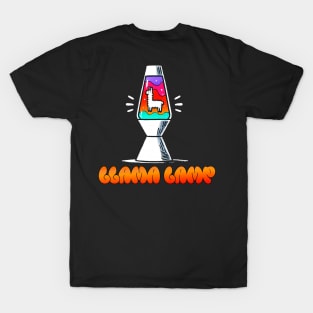 Llama Lamp Lava Lamp Design T-Shirt